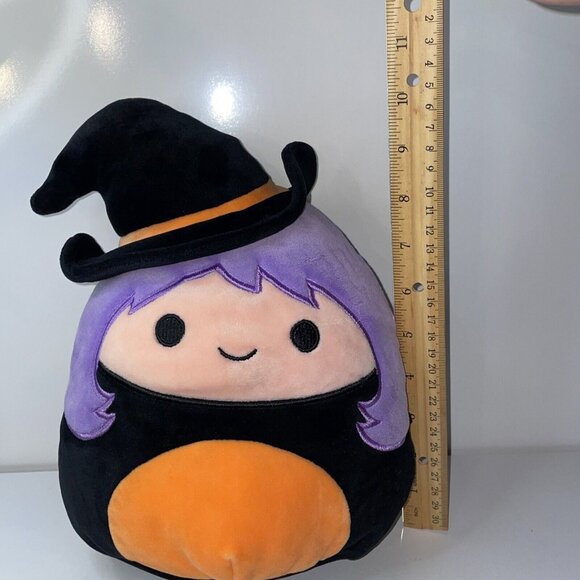 Squishmallows 8" Witch Plush Madeleine Purple Black Halloween Kellytoy 2019 Read - Picture 3 of 11
